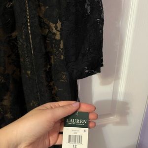 Ralph Lauren black lace dress